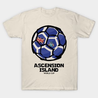 Ascension Island Football Country Flag T-Shirt